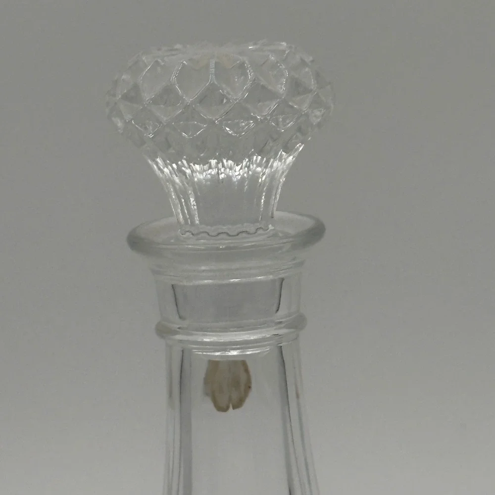 Cristal d Arques France Longchamp 24 Lead Crystal Wine Spirits Decanter Stopper
